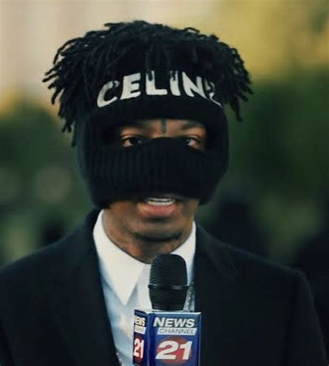 celine ski mask 21 savage|21 savage merch.